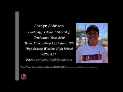 Jordyn Johnson Softball Skills Video - 2020 Pitcher SS