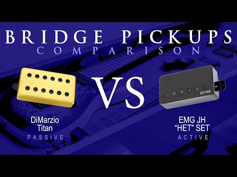 DiMarzio TITAN vs EMG JH "HET" SET - Bridge Pickup Guitar Tone Comparison Demo