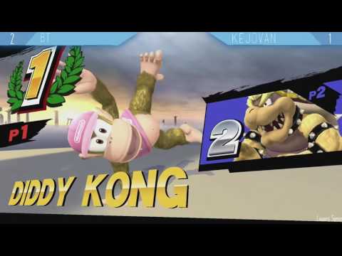 Jax Smash Weekly 2/23 - BT(Diddy Kong) Vs Kejovan(Bowser) - Wii U Losers Semis