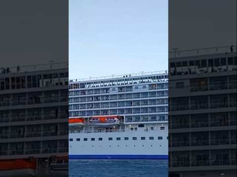 Thumbnail for #5201 TRAVEL TIME - Ferry Ride & The Sailing of Seven Seas Voyager (P3), Valletta, Malta, Europe