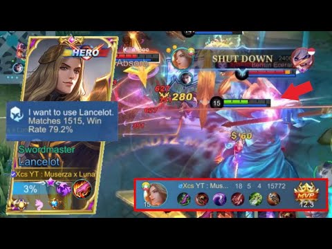 79% WINRATE LANCELOT DIVING TO ENEMY SETUP!! DUO RANK FT @ProfesionalGamsplay! TOP GLOBAL LANCELOT - MLBB