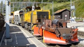 preview picture of video 'Swiss Trains: Maintaining  the Railway, Sept 14'