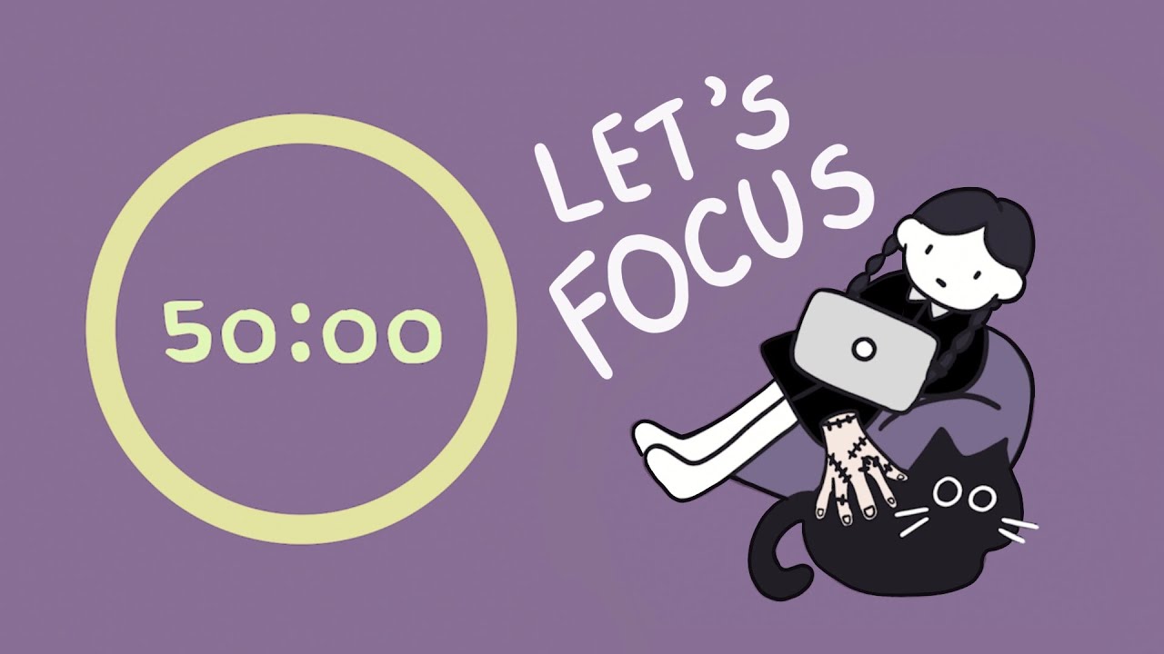 Dark Academia Pomodoro 4x50min | for ADHD focus 🍵✮˚