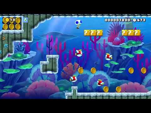 Super Mario Maker 2 - #210 S1 - Under the ocean with Yoshi by EchoStar9K