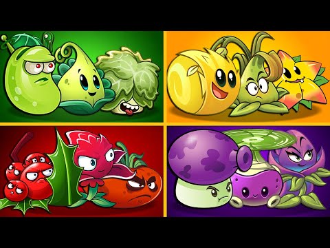 Plants Vs Zombies 2 | Team PREMIUM Plants Power-Up! vs Gargantuar Zombies 2 (PVZ2)