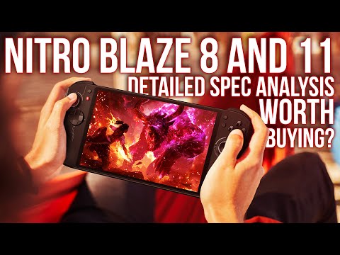 video - Acer Nitro Blaze 8, Ryzen 7-8840HS, AMD Radeon 780M, 16 GB DDR5X-7500, QHD+ 144 Hz 500 nits