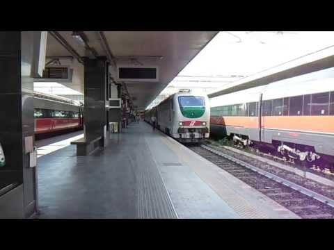 Treno Diagnostico Archimede di RFI con E402.142 (T) + E656.552 (C) in partenza da Roma Termini