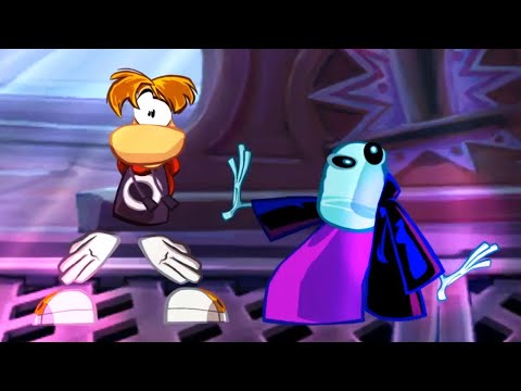 Rayman Origins - 100% Walkthrough Part 10 - Moody Clouds