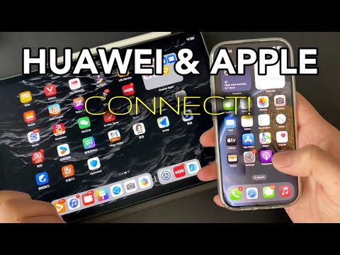How to connect iPhone 16 with Huawei MatePad Air!