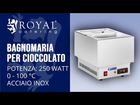 Video - Bagnomaria per cioccolato - 2 x 1/4 GN