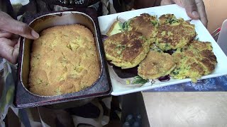 Southern Fried, Also Baked Cornbread Mix With Broccoli And Glazed Mango