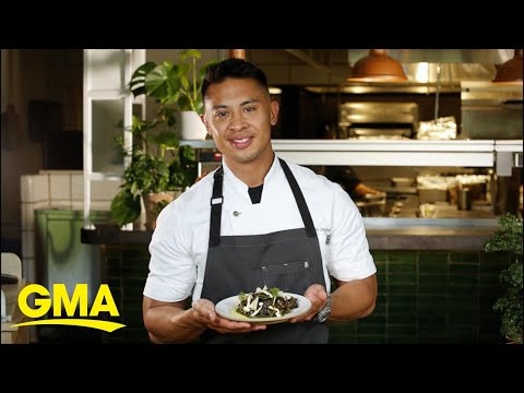 Make this sustainable hen of the woods mushroom meal at home l GMA