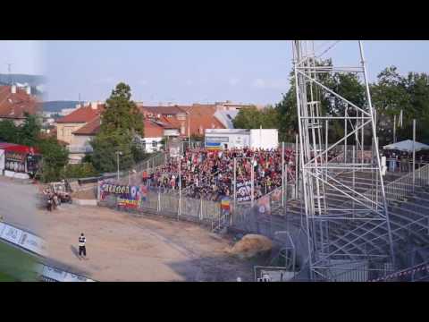 Fans von Sparta Prag bei Zbrojovka Brünn