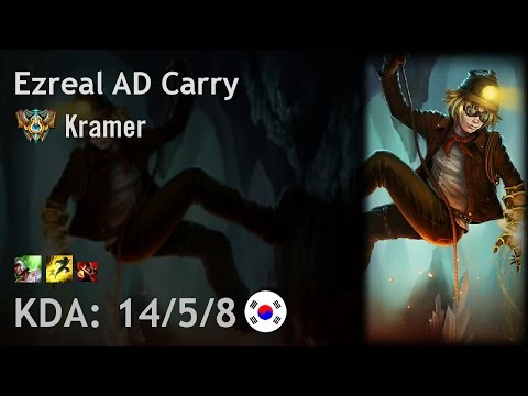 Ezreal AD Carry vs Varus - Kramer - KR Challenger Patch 7.4