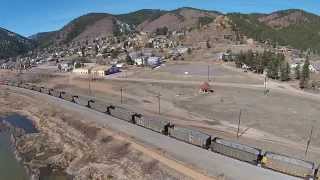 preview picture of video 'BNSF 8793 North at Palmer Lake, CO'