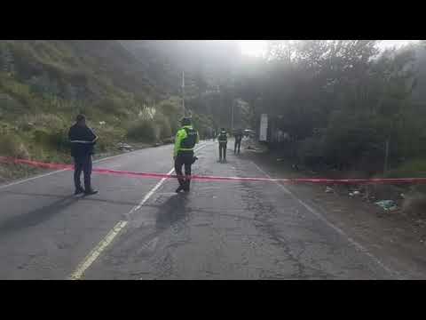 Ambato | Joven muere en accidente de tránsito en la vía a Quero.