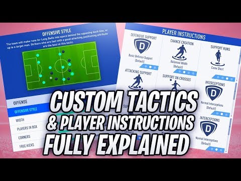 CUSTOM TACTICS & PLAYER INSTRUCTIONS EXPLAINED | FIFA 19 ULTIMATE TEAM