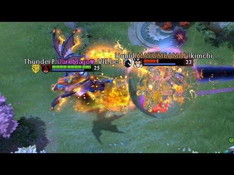 Batrider pulls MATUMBAMAN's Wraith King to the Radiant fountain