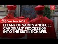 Conclave 2025: Litany of Saints and full Cardinals' procession into the Sistine Chapel | Full video