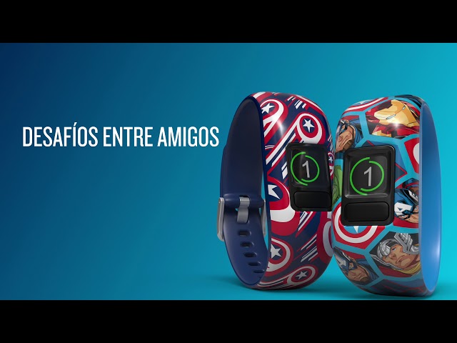Bracelet d'activité pour enfants Garmin Vivofit Jr2 Captain America video