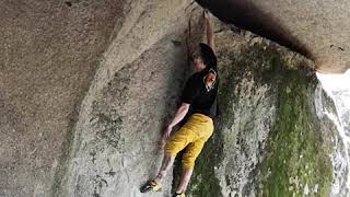 Video thumbnail of Cuchara, 7b+ (sit). Pena Corneira