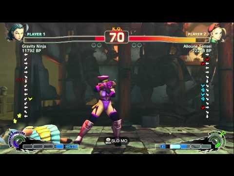 Alioune [Cammy] vs Gravity Ninja [Rose] SSF4 Ranked Matches - TRUE-HD