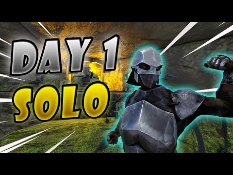 The Reality Of A SOLO On DAY 1!!! - ARK