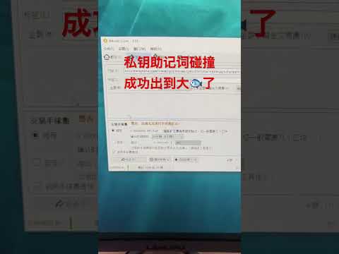 私钥助记词碰撞器，全网最牛版本，成功出货！币圈黑科技！ #usdt
