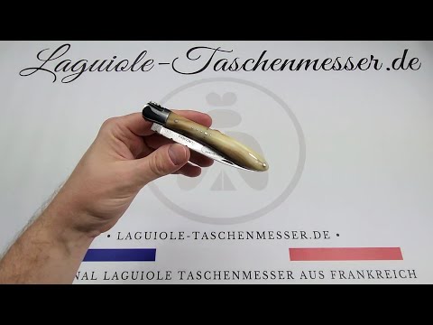 Krokus Laguiole Taschenmesser mit Griff aus Hornspitze