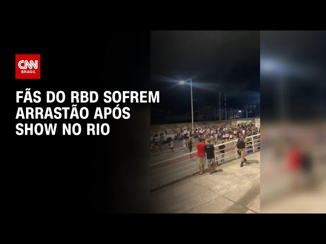 Fãs do RBD sofrem arrastão após show no Rio | LIVE CNN