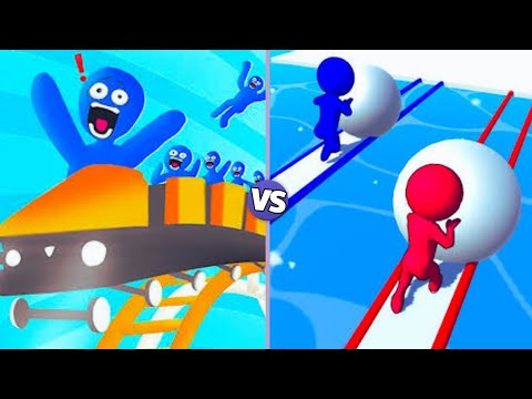 Roller Coaster Run 3D Vs Snow Race!! | All Level, Gameplay"Android,iOS