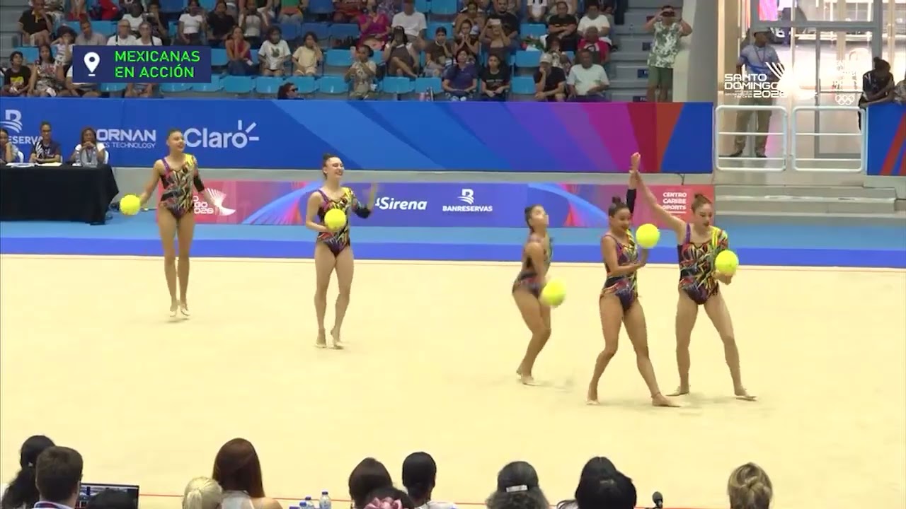 ¡MEDALLA DE ORO para MÉXICO en conjuntos de CINCO PELOTAS DE GIMNASIA RÍTMICA!