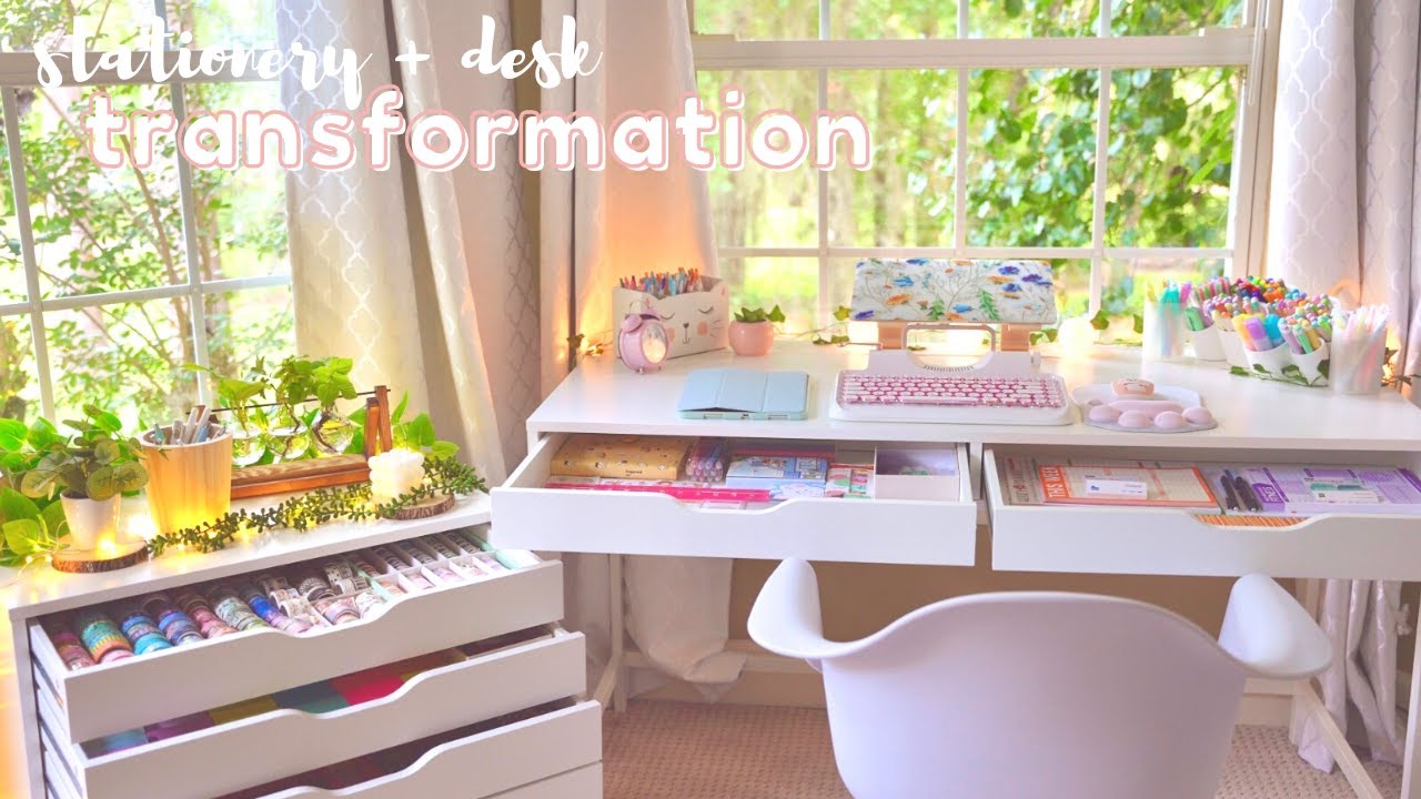 Desk + stationery organization makeover ✨🌿 back to school 2021