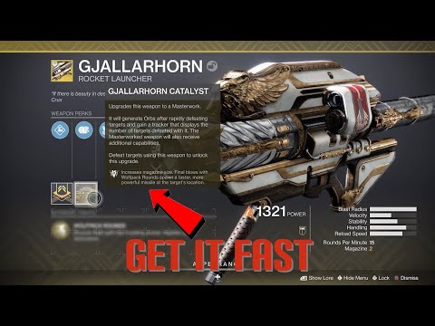 FASTEST WAY TO UPGRADE YOUR GJALLARHORN CATALYST IN DESTINY 2