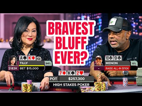 $110,000 Bluff on High Stakes Poker with Ten High!