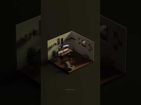 Workspace 🖥️ | Made in #Blender #3DArt #3D