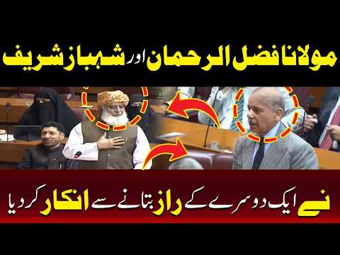 مولانا فضل الرحمنٰ اور شہباز شریف میں آخر راز کیا۔۔۔؟
