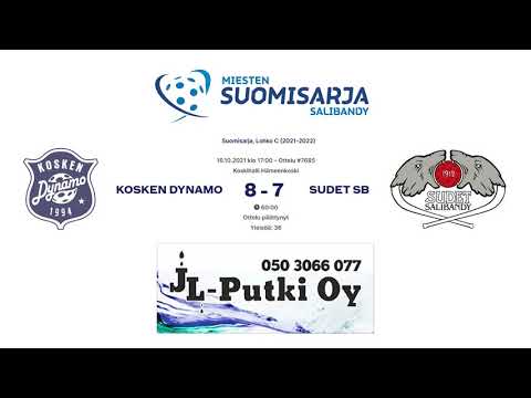 Maalikooste: Kosken Dynamo vs Sudet SB, 16.10.2021