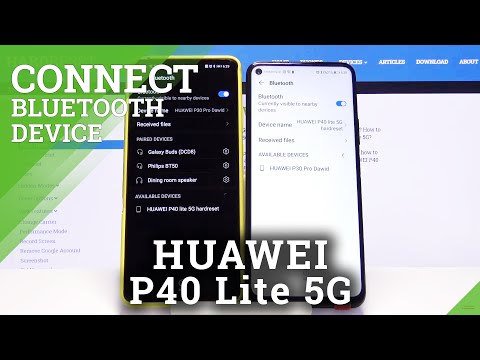 How to Pair Device with Huawei P40 Lite 5G - Connect Bluetooth Device