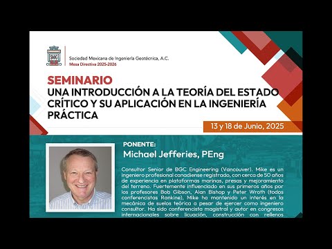 Seminario | Una introducción a la teoría del estado crítico y su aplicación en la ing... | Parte 1
