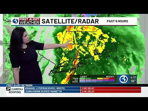 Technical Discussion: A First Alert Weather Day as heavy rain, strong winds move into CT