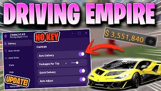 Driving Empire Script *NOKEY* AUTO FARM MONEY, AUTO DELIVERY, AUTO RACE V4 & More!