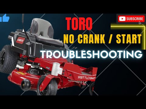 Toro Timecutter Zero Turn No Crank No Start Troubleshooting