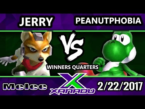 S@X 190 - Jerry (Fox) Vs. Peanutphobia (Yoshi) - SSBM Winners Quarters - Smash Melee