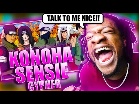 KONOHA SENSEI CYPHER! ft. Shwabadi, VGRB, Nerdout! & More (Naruto) - Connor Quest! (REACTION)