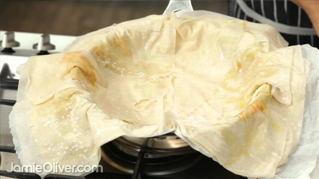 How to create spinach and feta filo pie video | Jamie Oliver