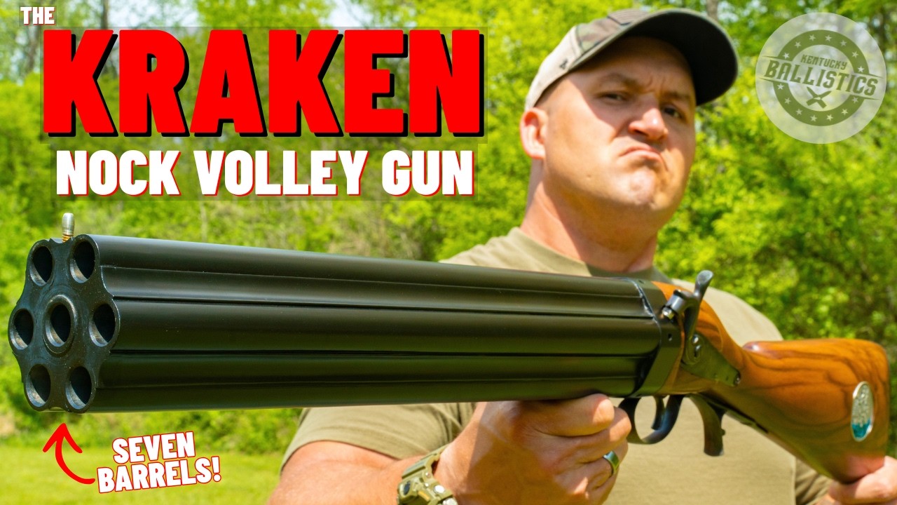 The Kraken Nock Volley Gun — Modern 7-Barrel .62 Caliber Custom Firearm