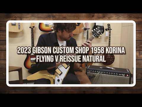 Gibson Custom Shop 1958 Korina Flying V Reissue 2023, Natural image 10