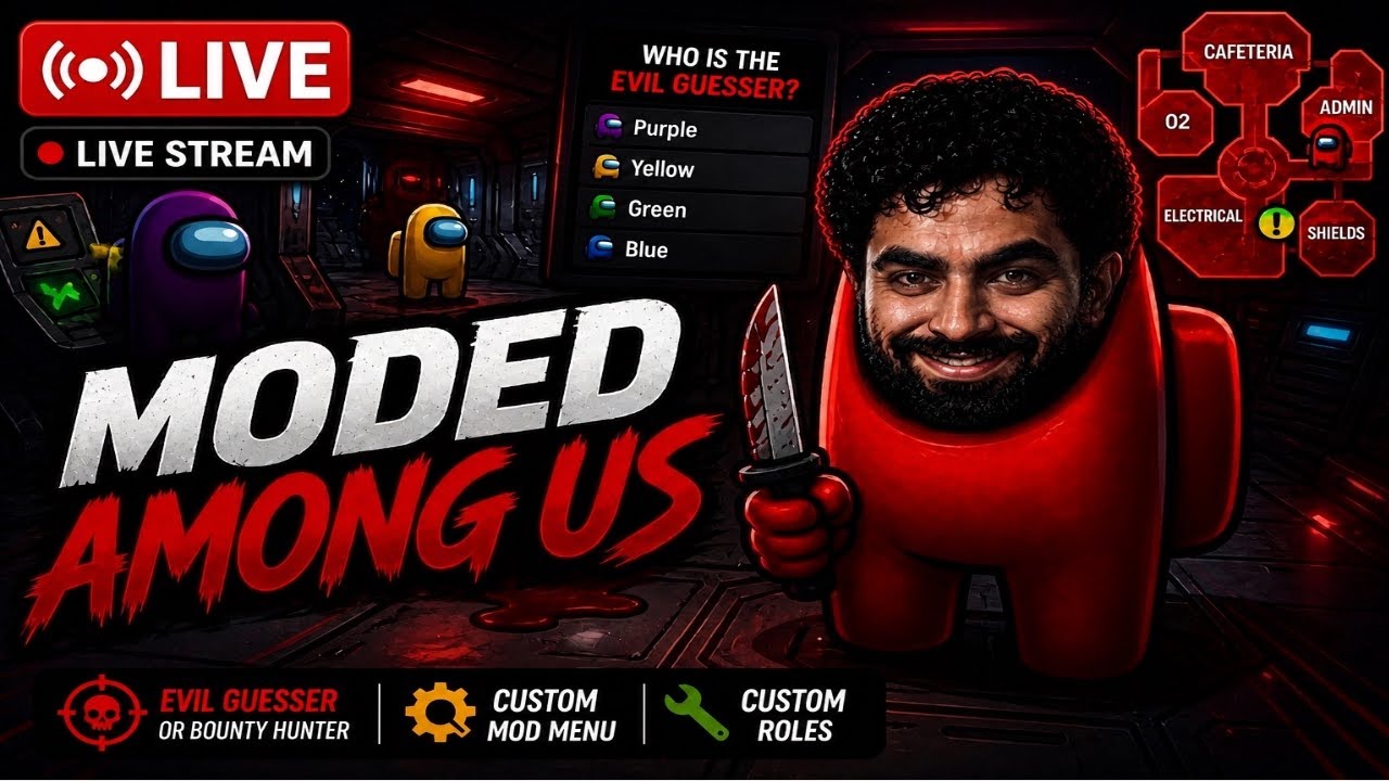 LIVE🔴 | Playing AMONG US MODDED VERSION LIVE With Chat  😱  | #amongus#amonguslive#livestream