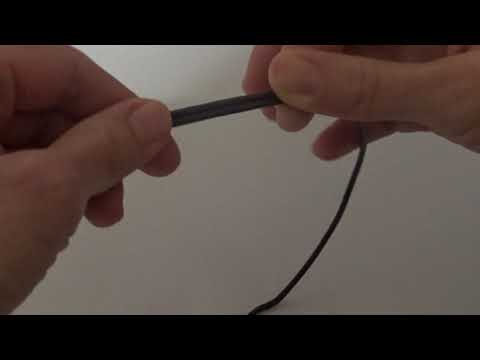 Lederband mit Schiebeknoten machen